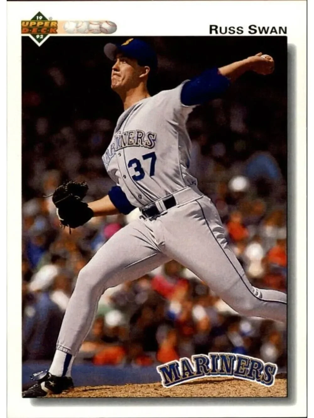 Russ Swan 1992 Upper Deck MLB #618 Baseball Card Seattle Mariners